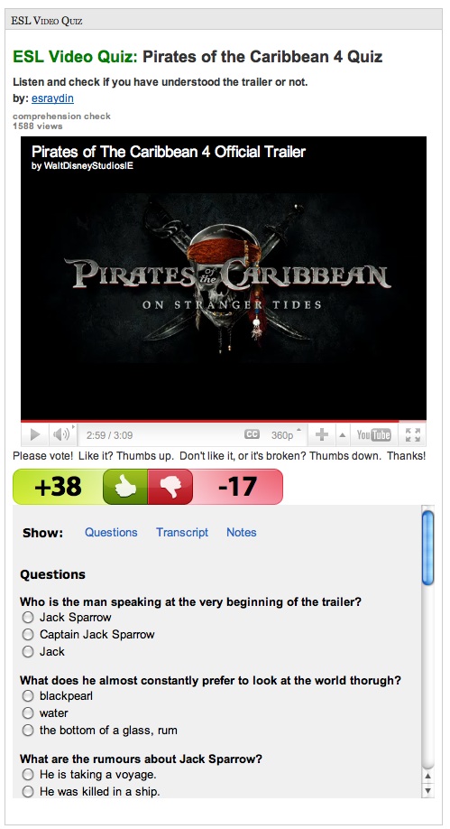 Video: Pirates of the Carribean 4 trailer | Recurso educativo 33888