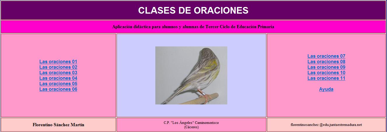 Las clases de oraciones | Recurso educativo 35306