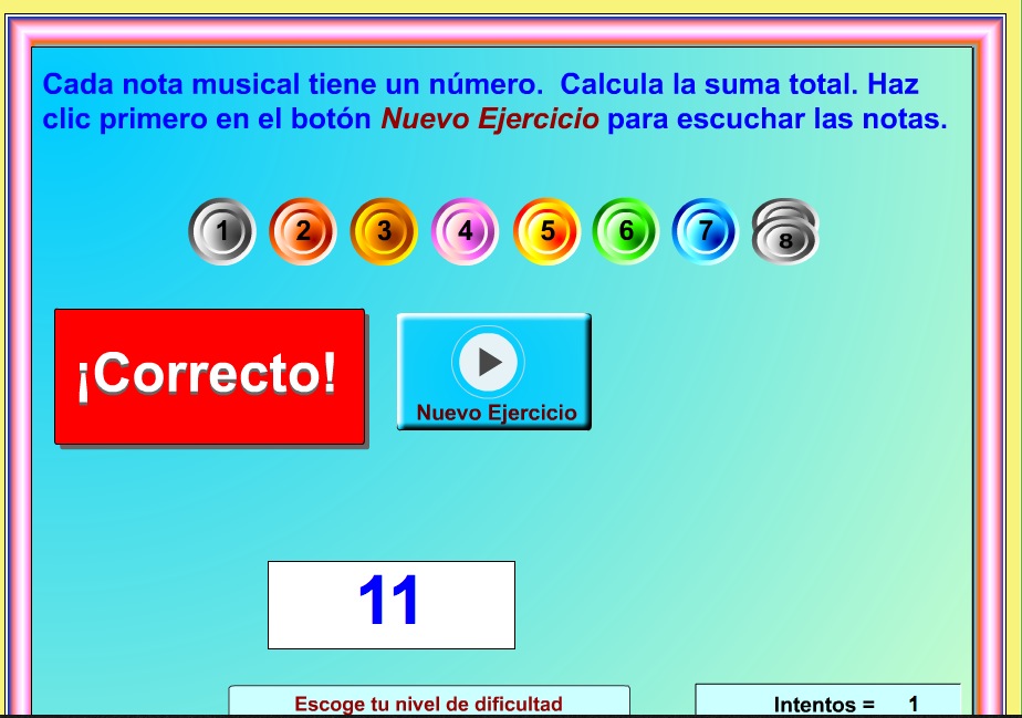 Sumando notas musicales | Recurso educativo 37302