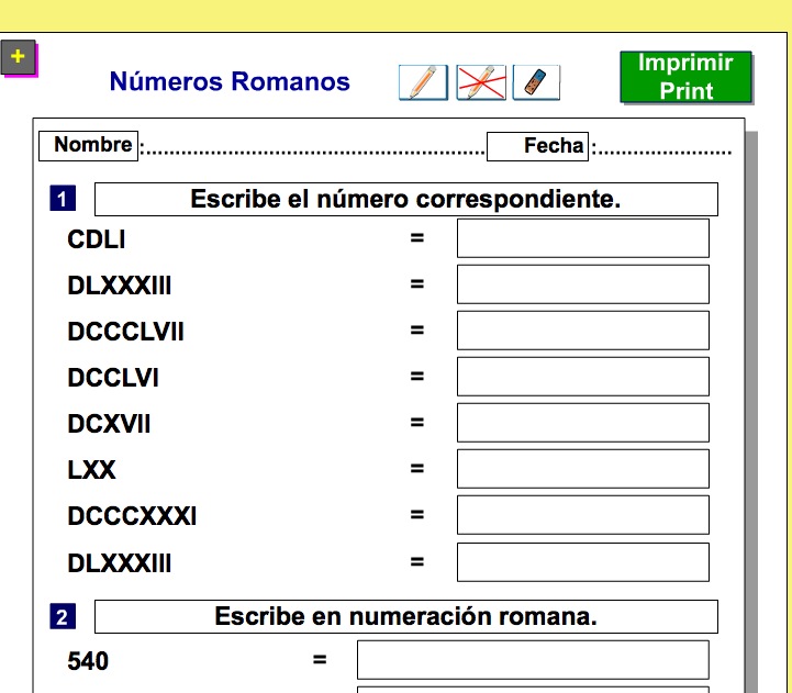 Los números romanos | Recurso educativo 38486