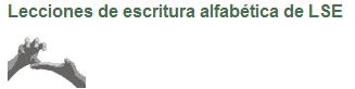 Lecciones de escritura alfabética de LSE | Recurso educativo 44976