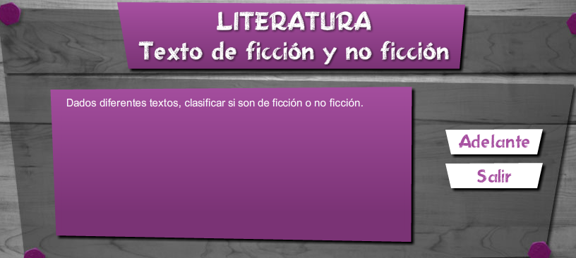 Ficción y no ficción | Recurso educativo 45177