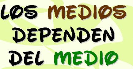 Los medios dependen del medio | Recurso educativo 50874