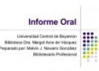 Cómo preparar un informe oral | Recurso educativo 55296