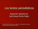 Los textos periodísticos | Recurso educativo 56900