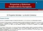 Proyectos y entornos colaborativos europeos | Recurso educativo 58625