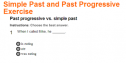 Simple past and past progressive | Recurso educativo 61806