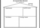 Around the house (worksheet) | Recurso educativo 18473