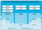 Classify the words | Recurso educativo 21536