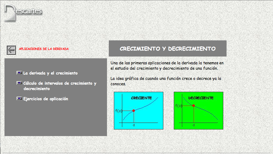 Aplicaciones de la derivada: Crecimiento y decrecimiento | Recurso educativo 92228