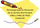 Estrategias para la iniciacion de la lectura escrita | Recurso educativo 95853