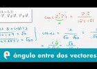 Ángulo entre dos vectores en el espacio (ejercicio) | Recurso educativo 109295