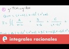 Integrales indefinidas: integrales de funciones racionales | Recurso educativo 109349