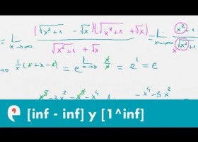 Límites: indeterminaciones [inf - inf] y [1^inf] (ejercicios) | Recurso educativo 109626